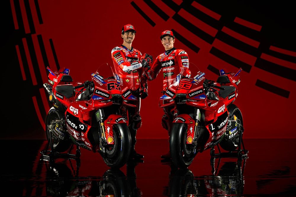 Ducati 2025 Pecco Bagnaia vs Marc Marquez